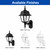 Wave Lighting 260S - Classic Wall Coach Lantern Light Fixture - E26 Socket 