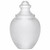 16" Clear Textured Post Top Acorn with 5.25" Neckless Opening 