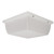 LBS Lighting 10" Square Flush Mount Outdoor Ceiling Light with Frost White Acrylic Cover 