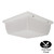 LBS Lighting 10" Square Flush Mount Outdoor Ceiling Light with Frost White Acrylic Cover 