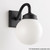6" White Acrylic Replacement Light Globe with 3" Lip