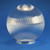LBS Lighting Clear Prismatic 6" Outdoor Acrylic Light Globe with 3" Lip 