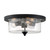 Nuvo 60-7291 - Matte Black Indoor 3 Light Flush Mount - 60W 