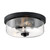 Nuvo 60-7268 - Modern Matte Black Indoor Flush Mount - 60W 