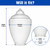17" Clear Acorn Street Plastic Light Globe with 4" Neck - 88067-CL-4F 