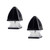 Gama Sonic Solar Lighting Gothic Solar Post Cap Light - Black 2PK 