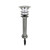 Gama Sonic Solar Lighting Stainless Steel Bollard Solar Light w/EZ Anchor 