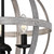 Westinghouse 6110400 - 3-Light Antique Ash Orb Chandelier - 15 in Diameter