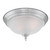 Westinghouse 6344400 - 2-Light Brushed Nickel Flush Mount - 13 in Diameter - 2 Pack