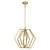 Westinghouse 6351200 - 1-Light Champagne Brass Geometric Pendant - 18-1/4 in Wide - Holly