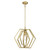 Westinghouse 6351200 - 1-Light Champagne Brass Geometric Pendant - 18-1/4 in Wide - Holly