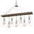 Westinghouse 6351500 - 7-Light Barnwood Linear Chandelier - 36 in Wide