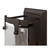 Westinghouse 6352300 - 1-Light Oil Rubbed Bronze Wall Sconce - 12 in High - Clear Seeded Glass