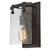Westinghouse 6352300 - 1-Light Oil Rubbed Bronze Wall Sconce - 12 in High - Clear Seeded Glass
