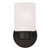 Westinghouse 6354000 - 1-Light Oil Rubbed Bronze Wall Sconce - 8-1/4 in High - Frosted Glass
