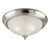 Westinghouse 6430500 - 2-Light Brushed Nickel Flush Mount - 13 in Diameter