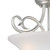 Westinghouse 6573800 - 2-Light Brushed Nickel Semi-Flush Mount - 14-1/2 in Wide