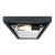 Westinghouse 6114300 - 2-Light Textured Black Outdoor Flush Mount - 12 in Square