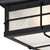 Westinghouse 6204800 - 2-Light Textured Black Outdoor Flush Mount - 11 in Square