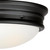 Westinghouse 6578100 - 2-Light Matte Black Outdoor Flush Mount - Meadowbrook - 13 in Diameter