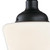 Westinghouse 6578300 - 1-Light Textured Black Schoolhouse Outdoor Semi-Flush Mount