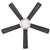 Westinghouse 7305400 - 52 in Brushed Nickel 5-Blade Ceiling Fan with LED Light - Comet