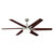 Westinghouse 7207700 - 60 in Brushed Nickel 6-Blade Ceiling Fan with LED Light - Cayuga