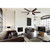 Westinghouse 7207700 - 60 in Brushed Nickel 6-Blade Ceiling Fan with LED Light - Cayuga