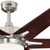 Westinghouse 7207700 - 60 in Brushed Nickel 6-Blade Ceiling Fan with LED Light - Cayuga