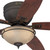 Westinghouse 7209600 - 52 in Oil Rubbed Bronze 5-Blade Ceiling Fan with LED Light - Carolina