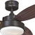 Westinghouse 7222500 - 42 in Oil Rubbed Bronze 3-Blade Ceiling Fan with LED Light - Alloy