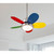Westinghouse 7223600 - 30 in Brushed Nickel 5-Blade Ceiling Fan with LED Light - Roundabout