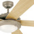 Westinghouse 7234100 - 52 in Brushed Pewter 5-Blade Ceiling Fan with LED Light - Comet
