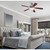 Westinghouse 7234900 - 52 in Brushed Nickel 5-Blade Ceiling Fan with LED Light - Vintage II