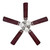 Westinghouse 7237100 - 52 in Brushed Nickel 5-Blade Ceiling Fan with LED Light - Vintage
