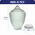 23" Clear Textured Acorn Lamp Post Globe Replacement – 8" Neck Lip 