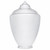 23" Clear Textured Acorn Lamp Post Globe Replacement – 8" Neck Lip 