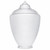 23" Clear Textured Acorn Lamp Post Globe Replacement - 8" Neck Lip 
