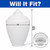 23" Tiered White Acorn Street Lamp Light Globe Cover 8" Neck Lip 