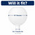 10" White Globe Post Top Light Fixture with White 3" Pole Fitter 
