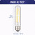 Sunlite 80612-SU - T10 Tubular Clear Filament Bulb - 2200K Amber