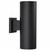 Black Outdoor Up Down Cylinder Wall Light 