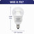 Sunlite 80135-SU - 6W A15 LED Appliance Clear Bulb - 3000K - E12 Base 