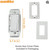  Sunlite 55159-SU White LED Dimmer Switch 