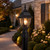 Sunlite 41322-SU - Black Post Mount Light Fixture - E26 Base - Clear Glass