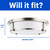 Sunlite 87786-SU - 18" Brushed Nickel Round LED Flush Mount Ceiling Light 
