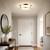 Sunlite 87786-SU - 18" Brushed Nickel Round LED Flush Mount Ceiling Light 