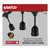 Satco S8039 Black 24' Patio Light Stringer with Medium Sockets