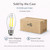 TCP FED37N40040E39CL - 60W ED37 Clear LED Filament Lamp – 4000K
