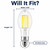 TCP FED23N15040E26CL - 26W ED23 LED Filament HID Replacement Lamp - 4000K